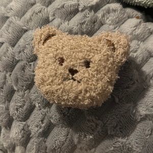 Teddy bear cell phone grip